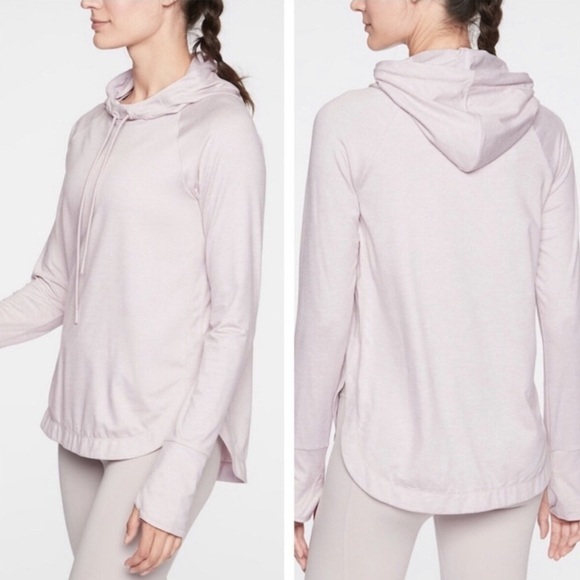 ATHLETA Uptempo Hoodie Sweatshirt Heather Pink S - Picture 1 of 10
